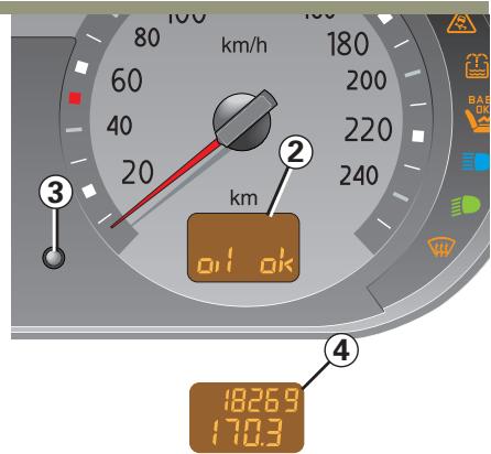 RENAULT CLIO 2 - Mise à l'heure de la montre 1 - 1