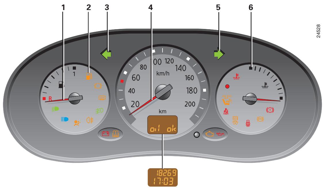 RENAULT CLIO 2 - TABLEAU DE BORD - 1