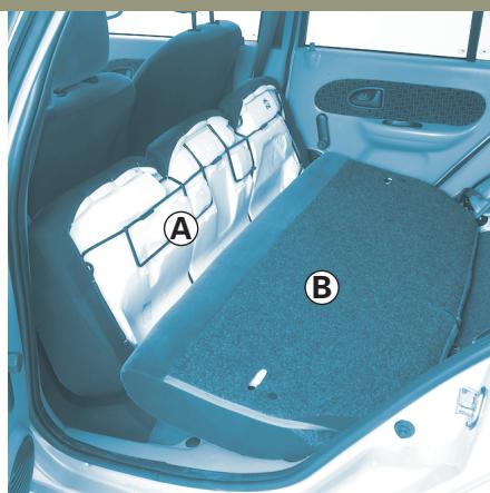 RENAULT CLIO 2 - Pour rabattre l'assise - 1