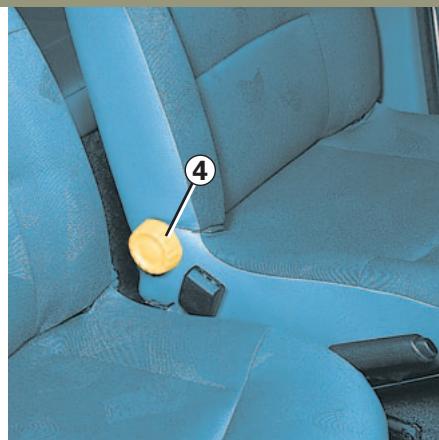 RENAULT CLIO 2 - Pour incliner le dossier - 1