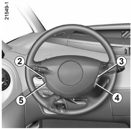 RENAULT ESPACE IV - RÉGULATEUR-LIMITEUR DE VITESSE : fonction régulateur (4/4) - 1