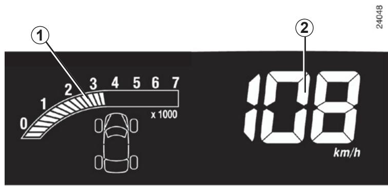 RENAULT ESPACE IV - TABLEAU DE BORD : afficheurs et indicateurs (1/2) - 1