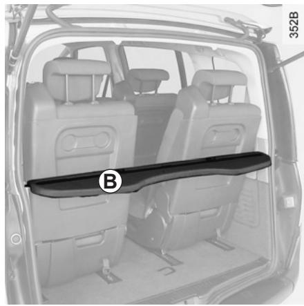 RENAULT ESPACE IV - Pour enrouler le cache-bagages A - 2