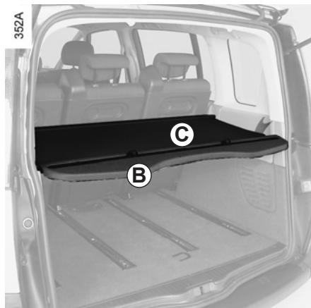 RENAULT ESPACE IV - Pour enrouler le cache-bagages A - 1