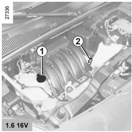 RENAULT KANGOO BE BOP - NIVEAU HUILMEOTEUR: appoint, replissage (1/2) - 1