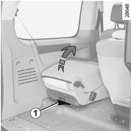 RENAULT KANGOO BE BOP - FONCTIONNALITE DES SIÉGES ARRIÈRE (1/2) - 1