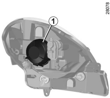 RENAULT KANGOO BE BOP - PROJECTEURS : remplacement des lampes (1/2) - 1