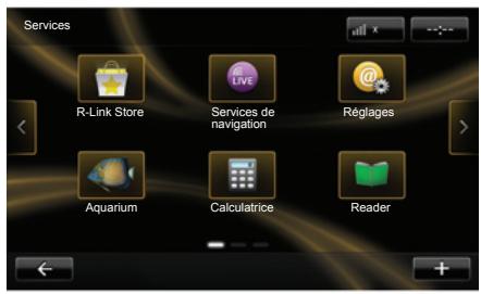 RENAULT R-LINK - PRÉSENTATION DU MENU SERVICES - 1