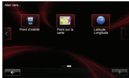 RENAULT R-LINK - Menu « Aller vers... » - 1