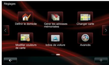 RENAULT R-LINK - Acceder aux réglages de navigation - 1