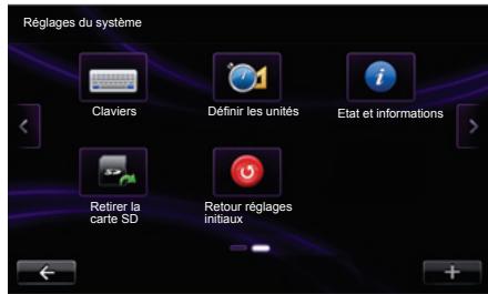 RENAULT R-LINK - Acceder aux réglages du système - 1