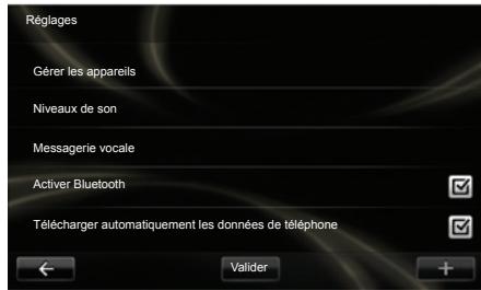 RENAULT R-LINK - Acceder aux réglages téléphone - 1