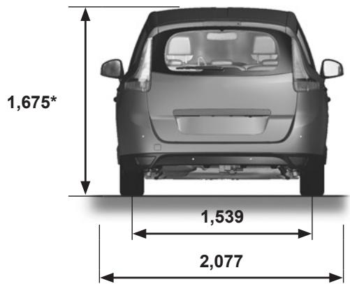 RENAULT SCENIC III RESTYLE - DIMENSIONS (en metres) (2/2) - 3