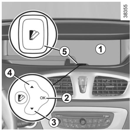 RENAULT SCENIC III RESTYLE - MENU DE PERSONNALISATION DES RÉGLAGES DU VÉHICULE - 1