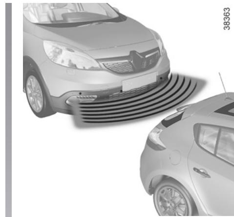 RENAULT SCENIC III RESTYLE - Désactivation automatique de l'aide au parking avant - 2