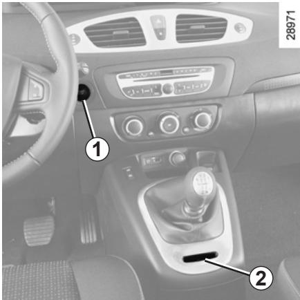 RENAULT SCENIC III RESTYLE - DÉMARRAGE, ARRÊT DU MOTEUR (2/3) - 1