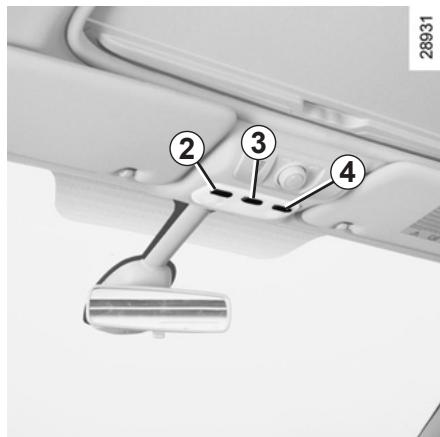 RENAULT SCENIC III RESTYLE - LEVE-VITRES MANUELS/ÉCLAIRAGE INTÉRIEUR (1/2) - 2