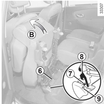 RENAULT SCENIC III RESTYLE - Pour retirer un siège - 1
