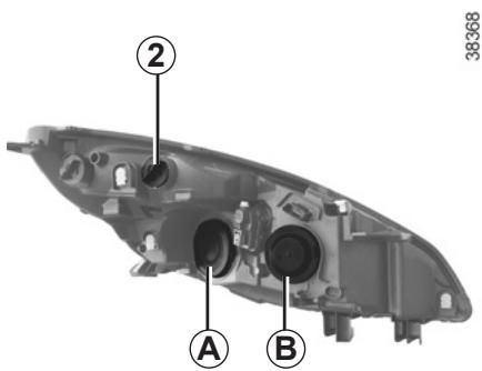 RENAULT SCENIC III RESTYLE - PROJECTEURS AVANT : remplacement des lampes (2/3) - 1
