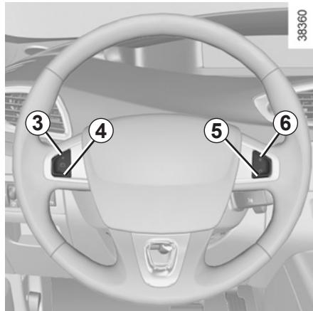 RENAULT SCENIC III RESTYLE - RÉGULATEUR-LIMITEUR DE VITESSE : fonction limiteur (1/3) - 2