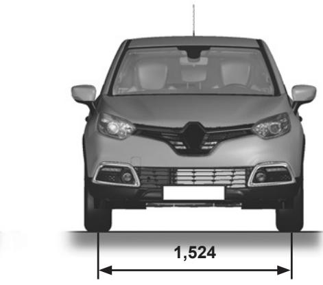 RENAULT CAPTUR 2013 - DIMENSIONS (en mètres) - 2