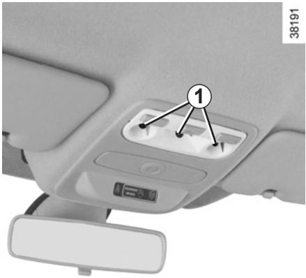 RENAULT CAPTUR 2013 - ÉCLAIRAGE INTÉRIEUR : remplacement des lampes (1/2) - 1