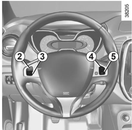 RENAULT CAPTUR 2013 - RÉGULATEUR-LIMITEUR DE VITESSE : fonction limiteur (1/3) - 2