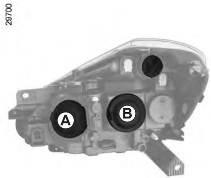 RENAULT CLIO 3 2010 - PROJECTEURS LAMPES HALOGÈNE : remplacement des lampes (1/3) - 1