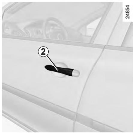 RENAULT CLIO 3 2010 - CARTE RENAULT « MAINS LIBRES » : utilisation (1/2) - 2