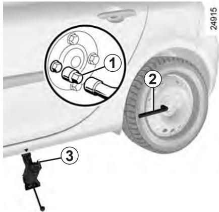 RENAULT CLIO 3 2010 - CHANGEMENT DE ROUE (1/2) - 1
