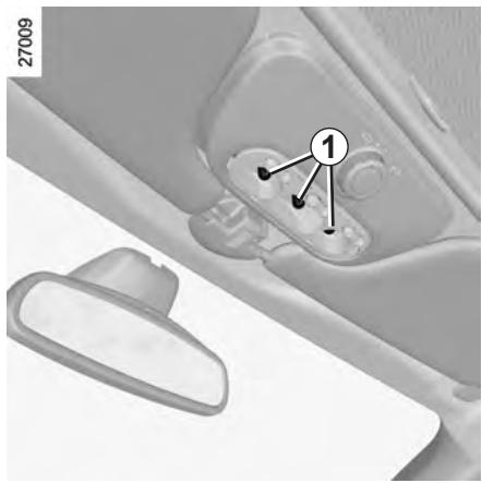 RENAULT CLIO 3 2010 - ÉCLAIRAGE INTÉRIEUR : remplacement des lampes (1/2) - 1