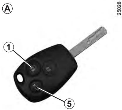 RENAULT CLIO 3 2010 - TÉLÉCOMMANDE À RADIOFRÉQUENCE : utilisation (2/2) - 1