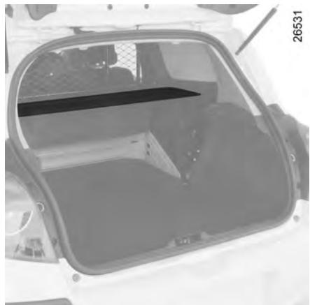 RENAULT CLIO 3 2010 - CACHE-BAGAGES : versions société - 3