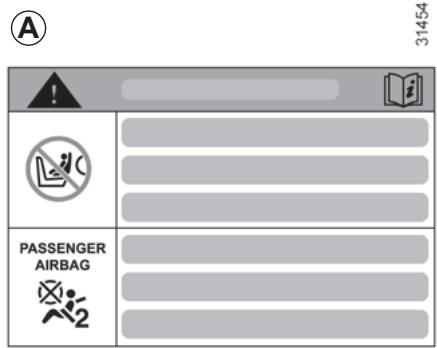 RENAULT CLIO 3 2010 - SÉCURITÉ ENFANTS : désactivation, activation airbag passager avant (2/3) - 2