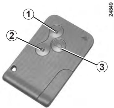 RENAULT CLIO 3 2010 - CARTE RENAULT À TÉLÉCOMMANDE : utilisation - 1