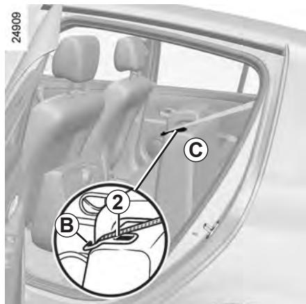 RENAULT CLIO 3 2010 - Pour rabattre l'assise - 3