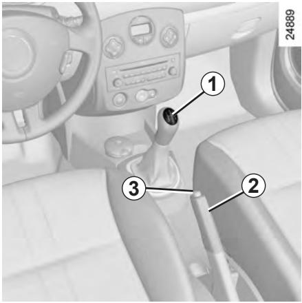 RENAULT CLIO 3 2010 - LEVIER DE VITESSES/FREIN À MAIN - 1