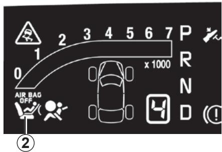 RENAULT ESPACE 4 - Désactivation des airbags passager avant - 1