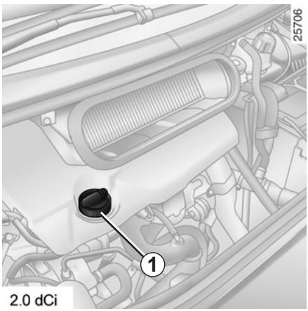 RENAULT ESPACE 4 - NIVEAU HUILE MOTEUR : appoint, remplissage (1/2) - 1
