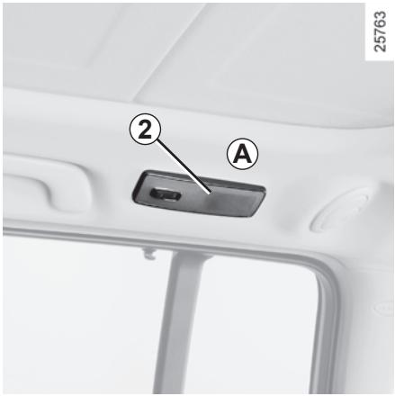 RENAULT ESPACE 4 - ÉCLAIRAGE INTÉRIEUR : remplacement des lampes (2/4) - 1