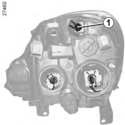 RENAULT GRAND MODUS 2011 - PROJECTEURS LAMPES HALOGENES : remplacement des lampes (1/2) - 2