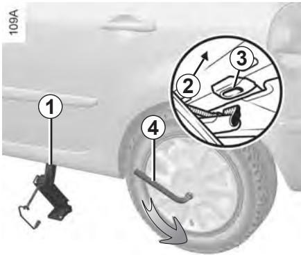 RENAULT GRAND MODUS 2011 - CHANGEMENT DE ROUE (1/2) - 1