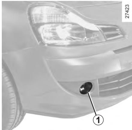 RENAULT GRAND MODUS 2011 - PROJECTEURS AVANT : feuux de brouillard avant/additionnels - 1