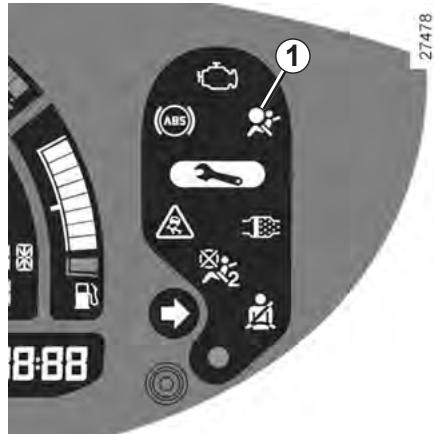 RENAULT GRAND MODUS 2011 - Particularité de l'airbag frontal - 1
