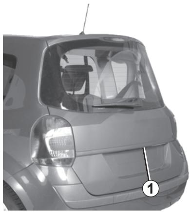 RENAULT GRAND MODUS 2011 - HAYON - 1