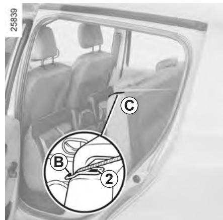 RENAULT GRAND MODUS 2011 - Pour rabattre l'assise - 1