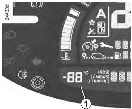 RENAULT GRAND MODUS 2011 - TEMPÉRATURE EXTÉRIEURE - 1