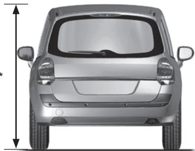 RENAULT GRAND MODUS 2011 - DIMENSIONS (en metres) - 6