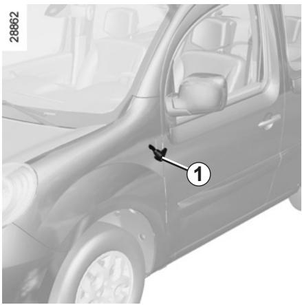RENAULT KANGOO BE BOP 2011 - RÉPÉTITEURS LATERAUX : remplacement des lampes - 1