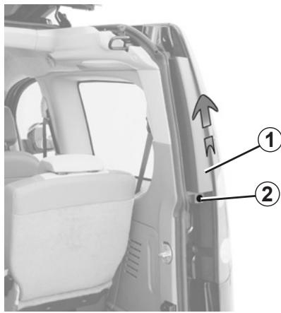RENAULT KANGOO BE BOP 2011 - FEUX ARRÈRE : remplacement des lampes (1/2) - 1